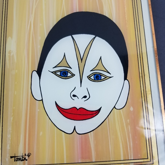 - Glass painting signed Tombi - Picture 2 of 7